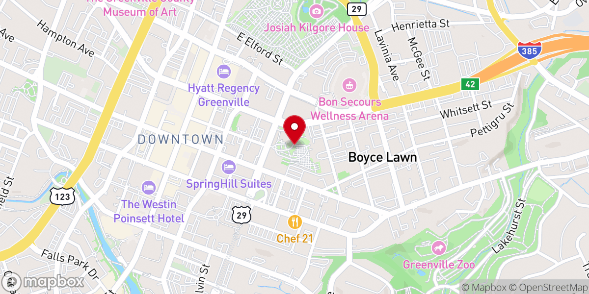 Map showing location of Christ Church Episcopal