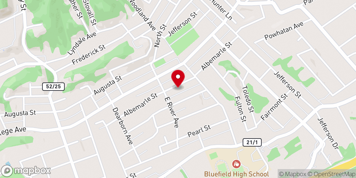 Map showing location of Raleigh Street Methodist Church