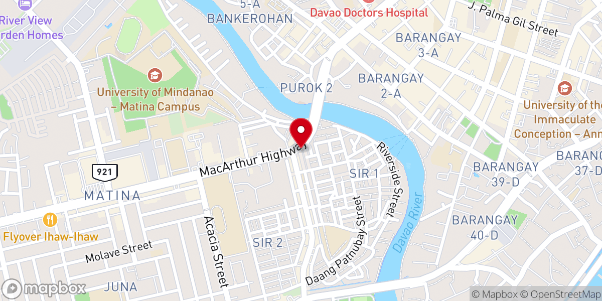 Map showing location of Downtown Church Of Christ