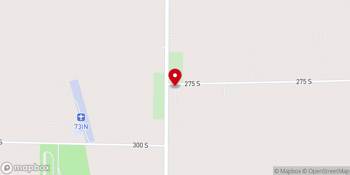 Map showing location of Prairie Chapel