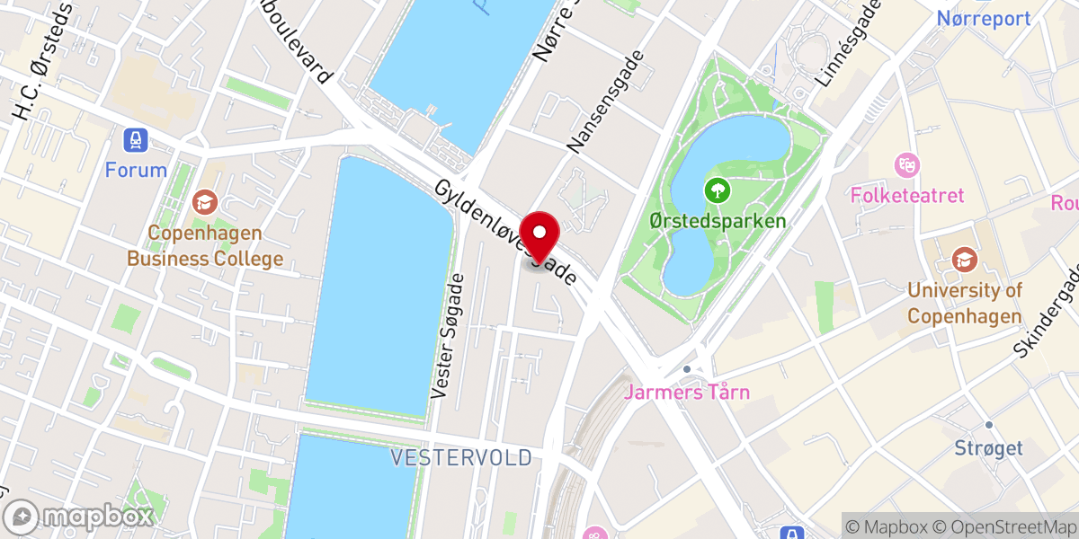 Map showing location of Folkekirkens Skoletjeneste København-Frederiksberg