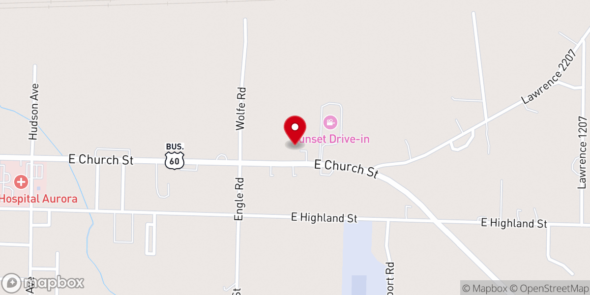 Map showing location of Lawrence County Family Support Division