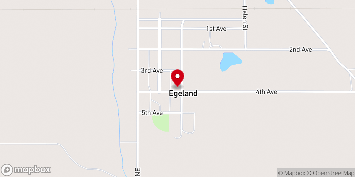Map showing location of Lakeview Lutheran Church
