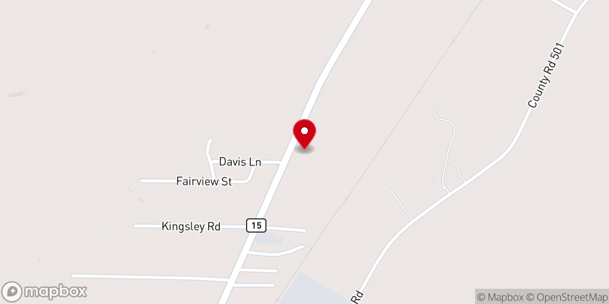 Map showing location of HeartSong Church