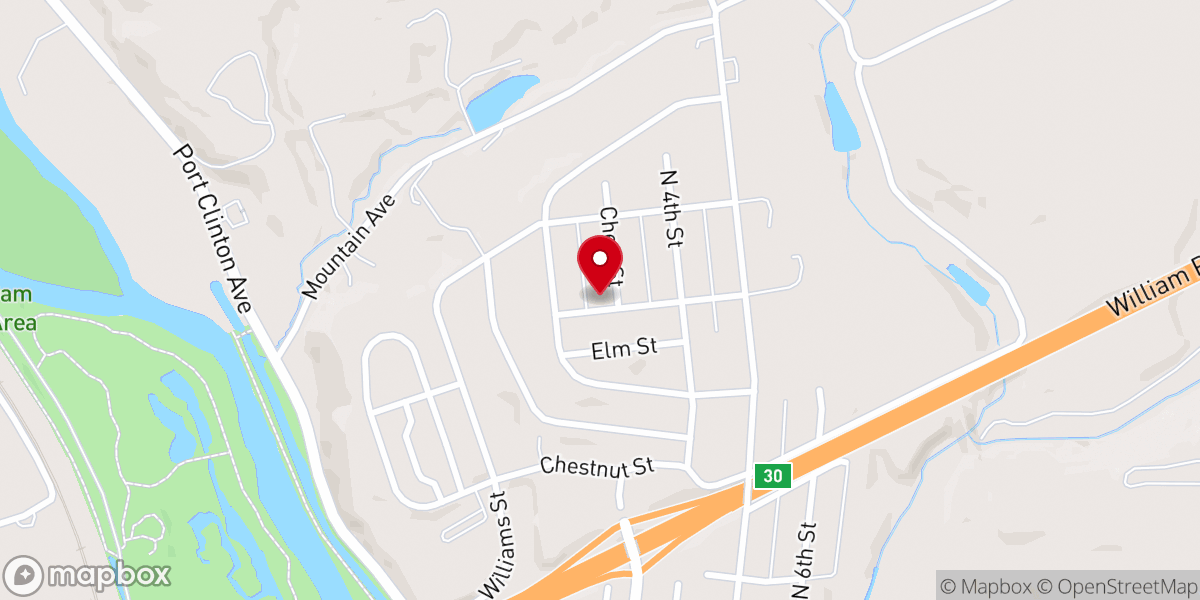 Map showing location of Diehl Fred A