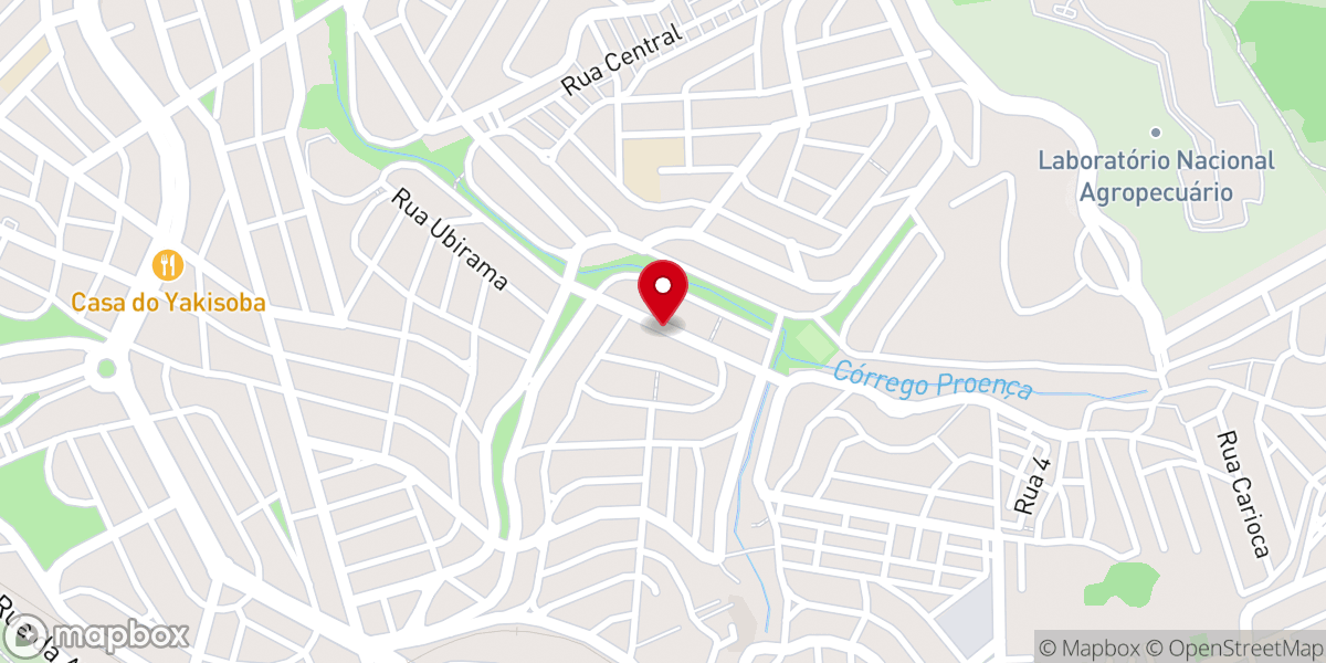 Map showing location of Assembléia De Deus Madureira