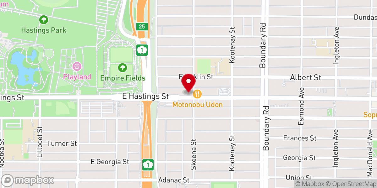 Map showing location of Providence Maitreya Buddha