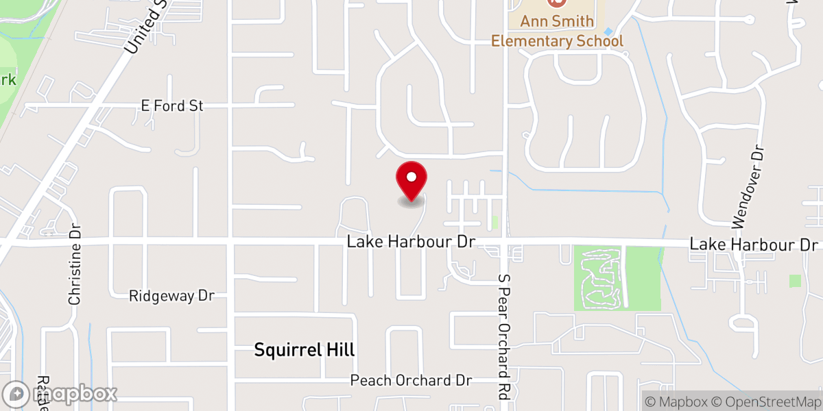 Map showing location of Lake Harbour Church of Christ