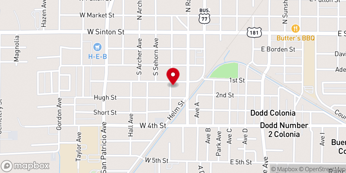 Map showing location of Grace Lutheran Church