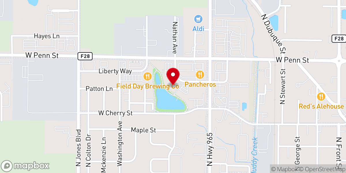 Map showing location of Penn Street Place