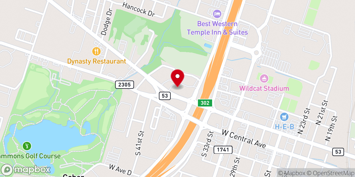 Map showing location of Love of Christ Food and Clothing Pantry