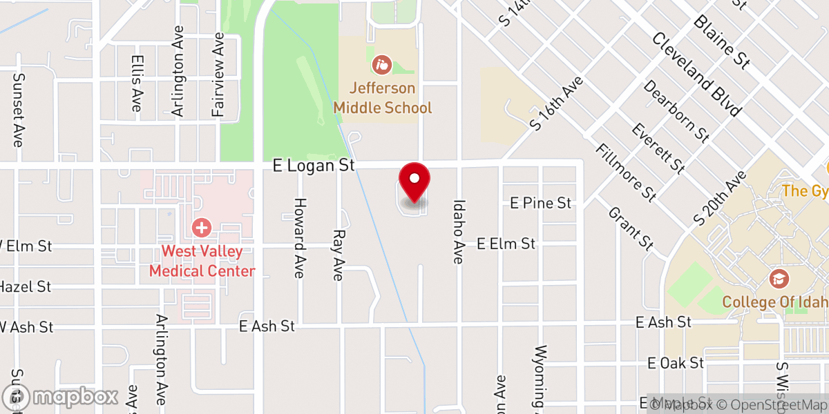 Map showing location of Anchored Church of God Inc.