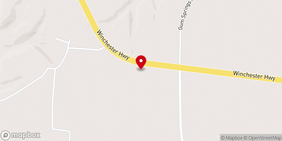 Map showing location of Caldwell Chapel Church of God