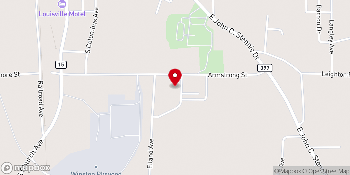 Map showing location of Calvary Apostolic Faith Church