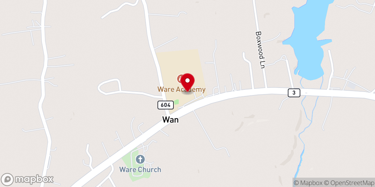 Map showing location of Calvary Chapel Gloucester