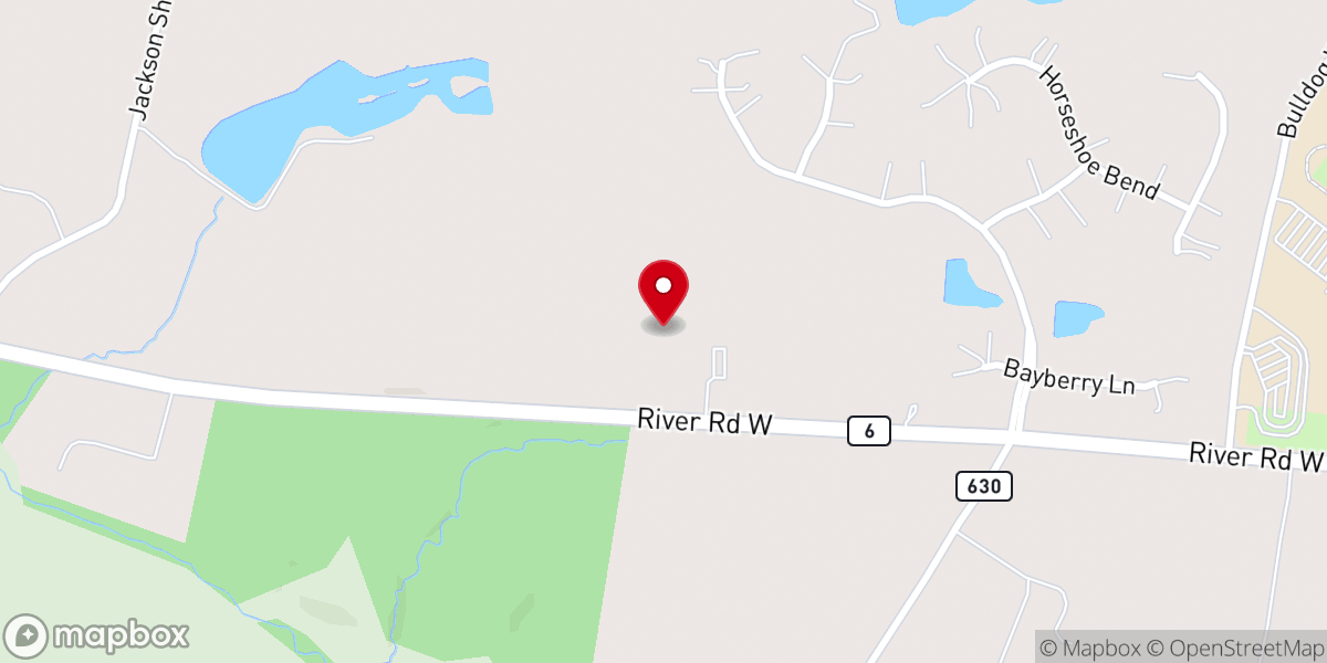 Map showing location of Calvary Chapel Goochland