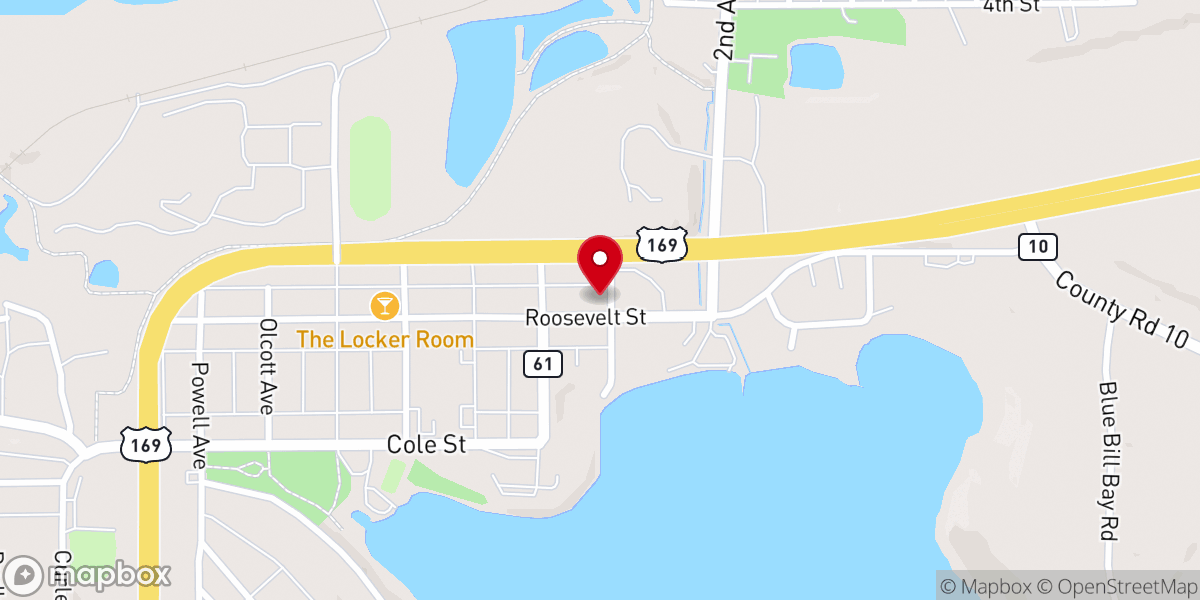 Map showing location of Calvary Chapel Northwoods