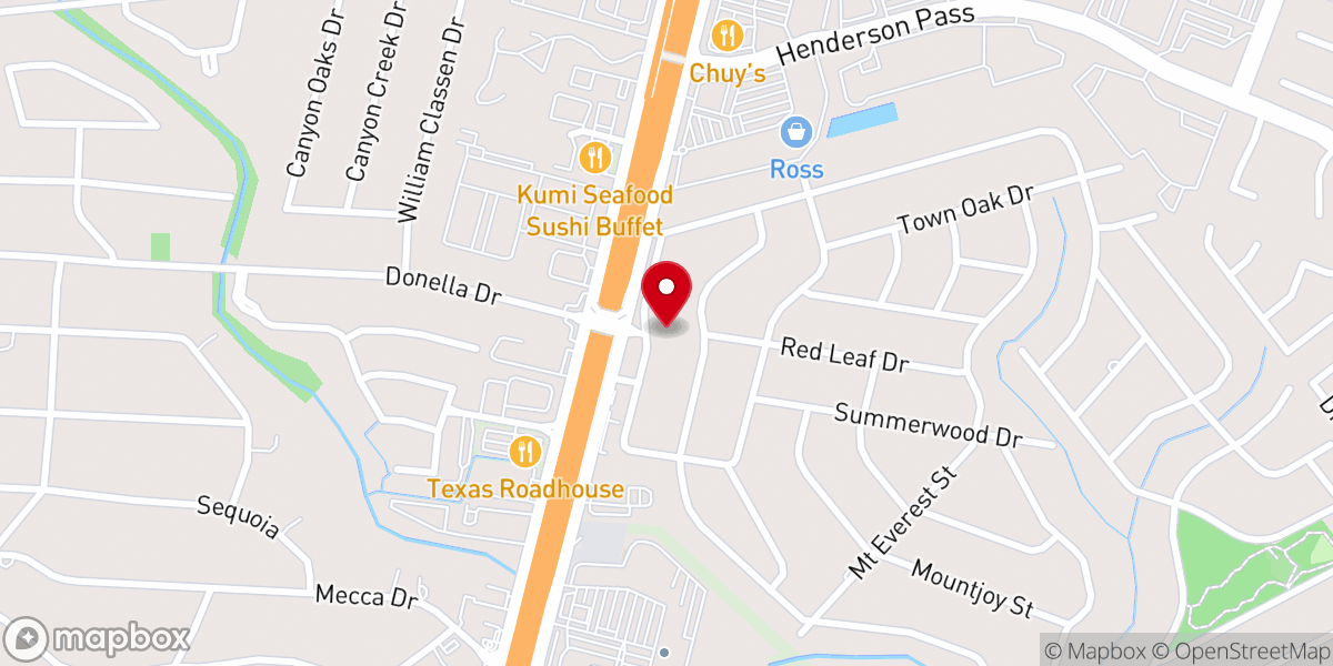 Map showing location of Calvary Chapel Solid Rock