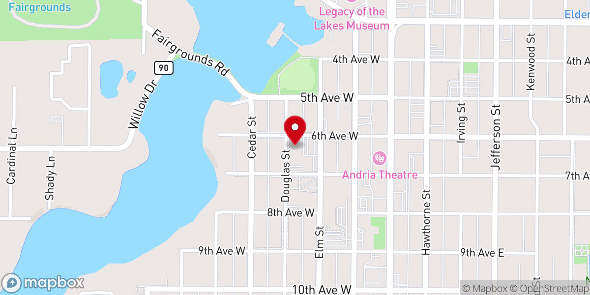 Map showing location of Calvary Church - Alexandria