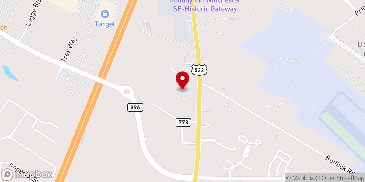 Map showing location of Calvary Covenant Brethren Church