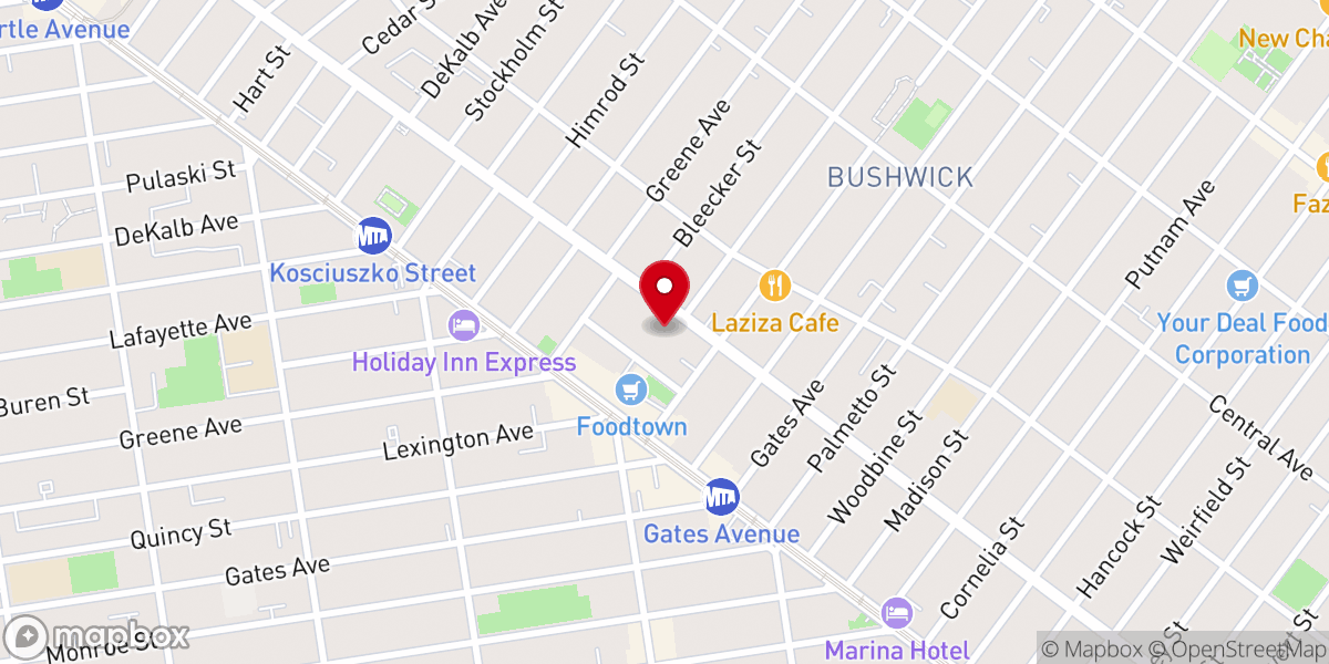 Map showing location of Calvary & St. Cyprian's Episcopal Church