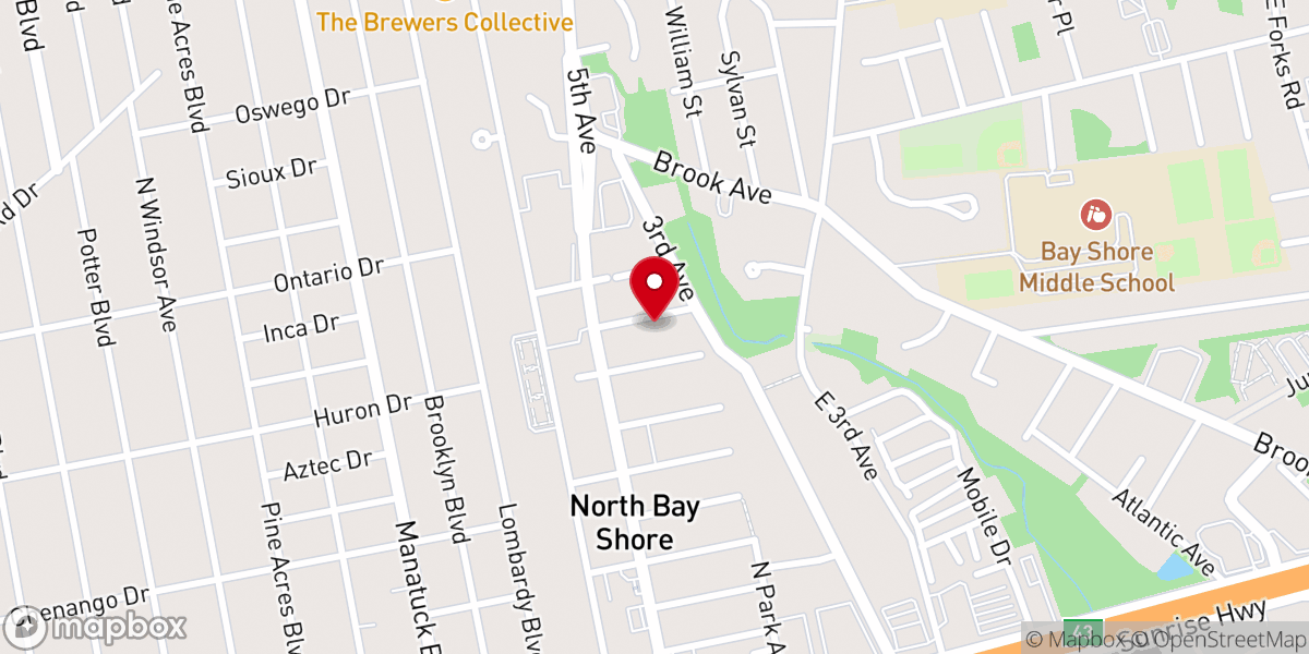 Map showing location of Calvary Tabernacle Church of God