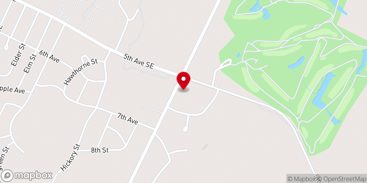 Map showing location of Calvert City United Methodist Church