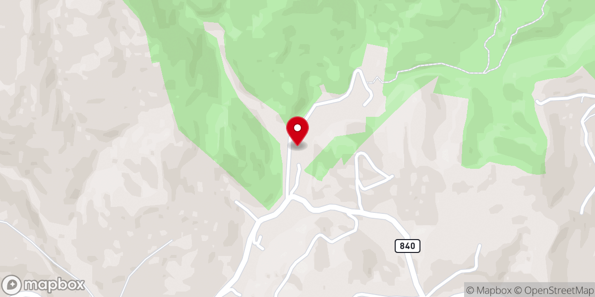 Map showing location of Camp Blanton