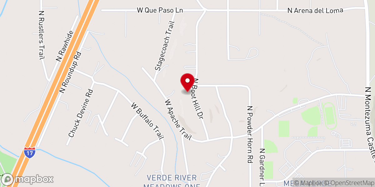 Map showing location of Camp Verde Seventh-day Adventist Church