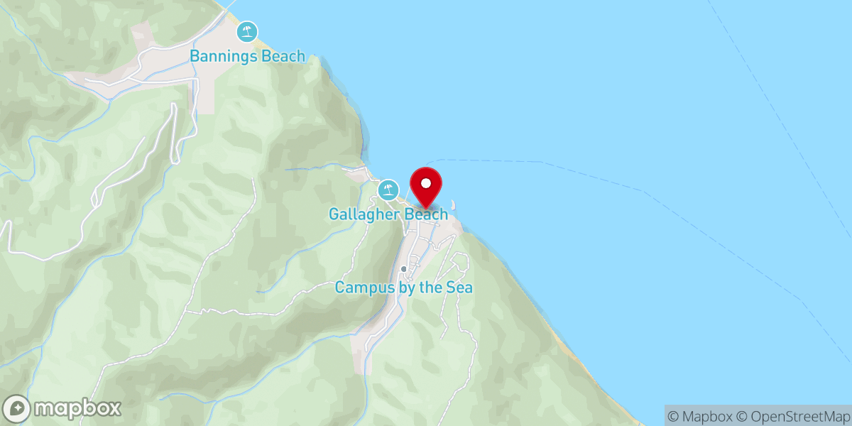 Map showing location of Campus By the Sea
