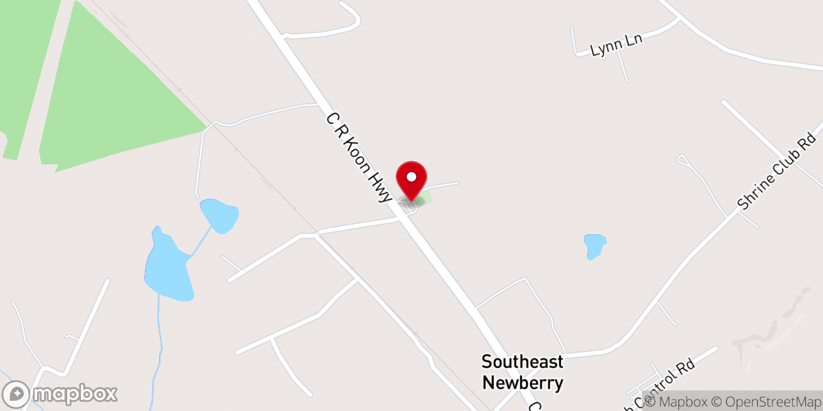 Map showing location of Cannons Creek-Prosperity A.R.P Church
