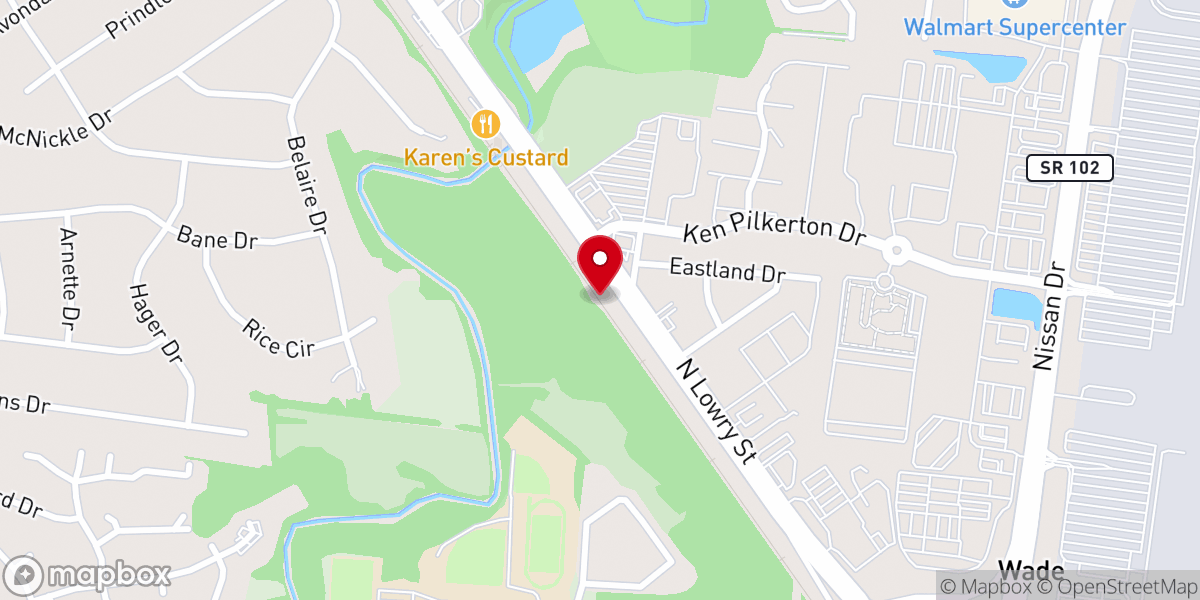 Map showing location of Cao Dai Temple Nashville