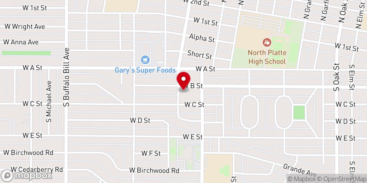 Map showing location of Carpenter Memorial Chapel