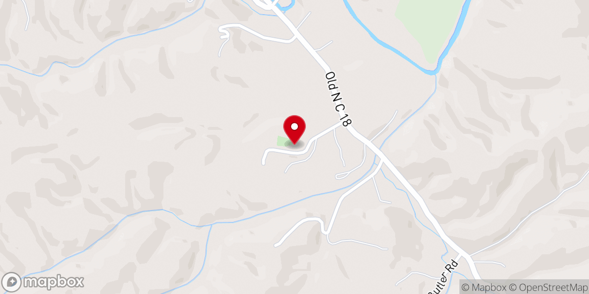Map showing location of Carswell Memorial Baptist Church
