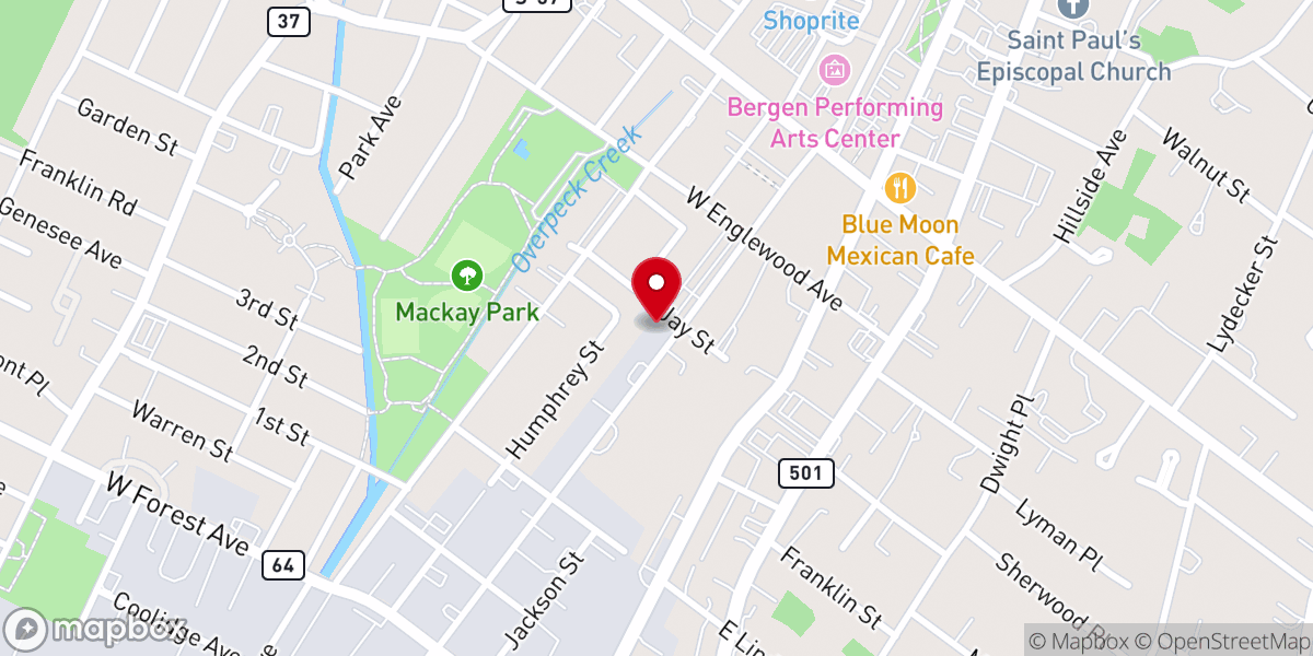 Map showing location of Casa Evidencias