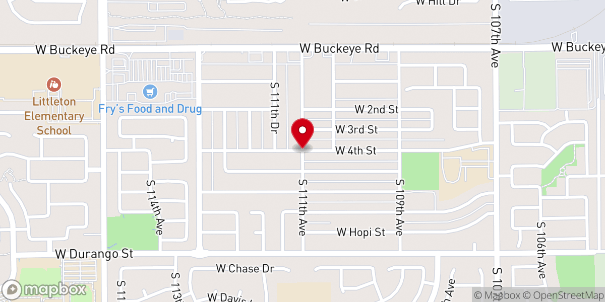 Map showing location of Cashion