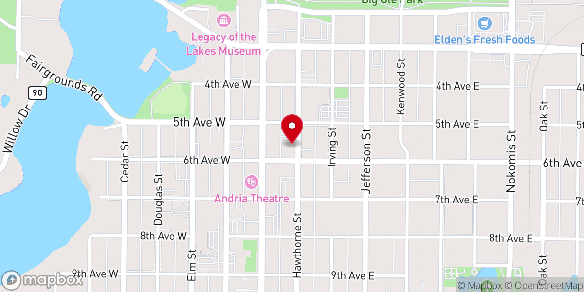 Map showing location of Catalyst Covenant Church