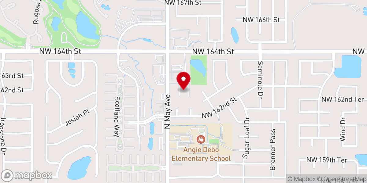 Map showing location of Seminole Pointe Church of Christ