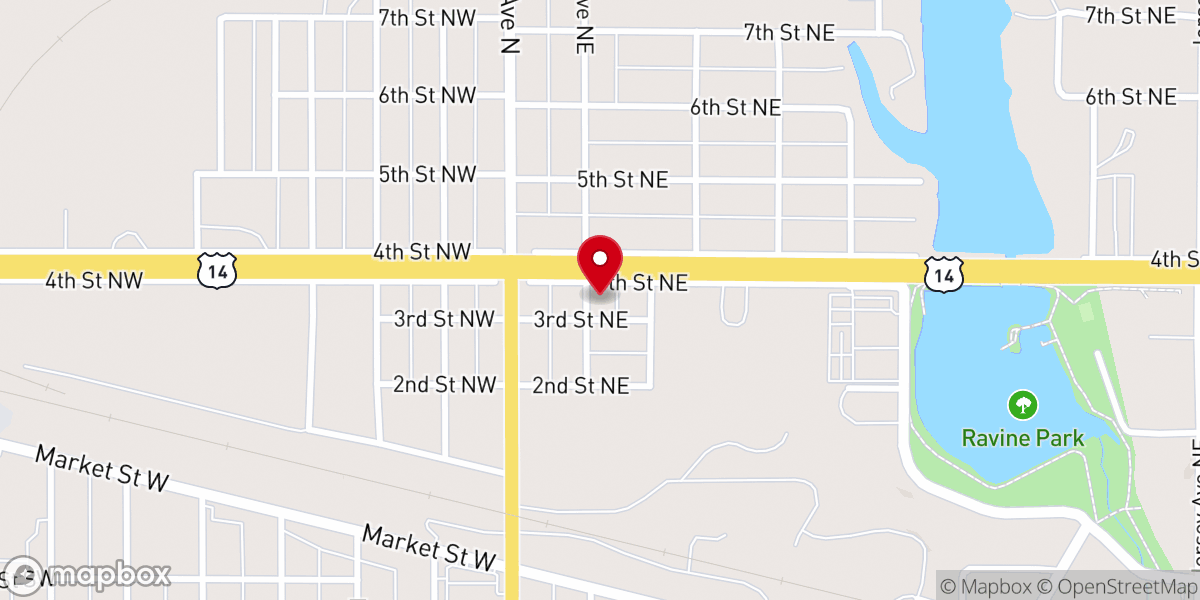 Map showing location of Iglesia Nueva Jerusalem