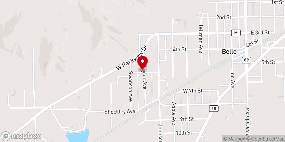 Map showing location of Mt Calvary Lutheran Church