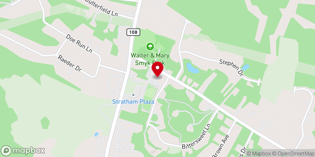 Map showing location of New Life Baptist Church
