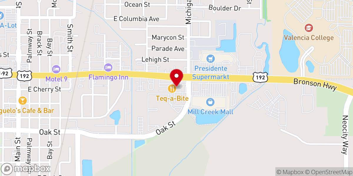 Map showing location of TIR Kissimmee