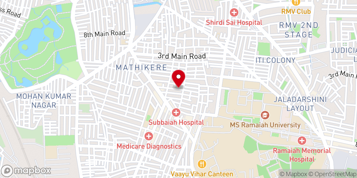 Map showing location of St. Gregorios Orthodox Syrian Church