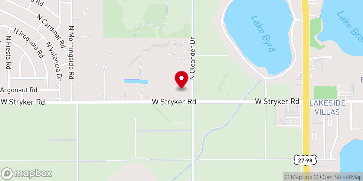 Map showing location of Avon Park Spanish SDA Church