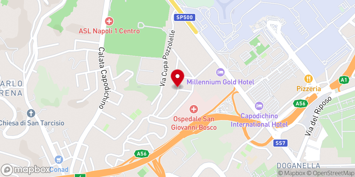 Map showing location of Parrocchia San Giovanni Bosco