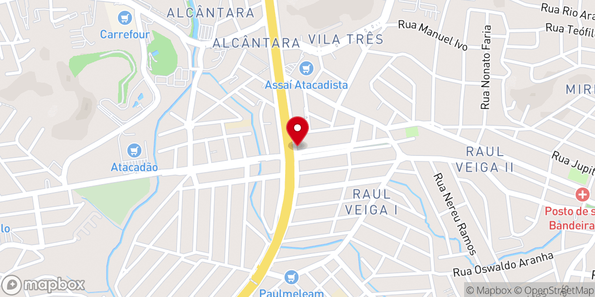 Map showing location of Igreja Evangélica Congregacional do Alcântara