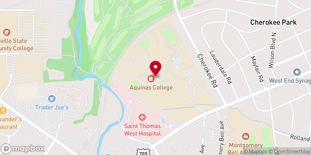 Map showing location of Adoration Chapel