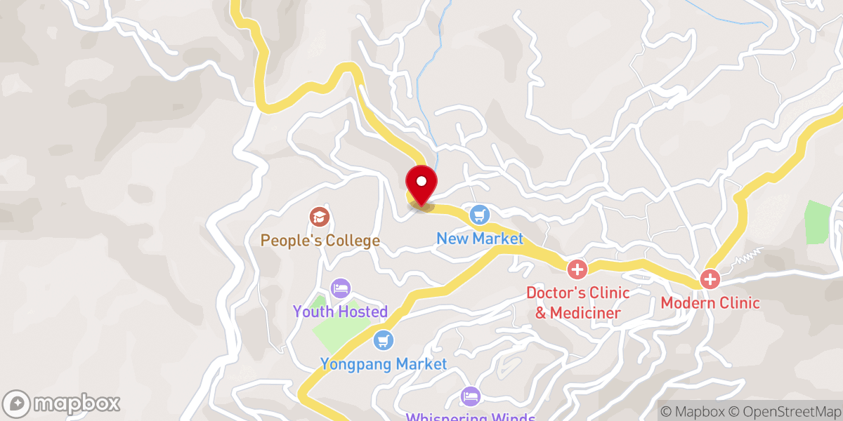 Map showing location of Nagaland Christian Revival Church (AO)