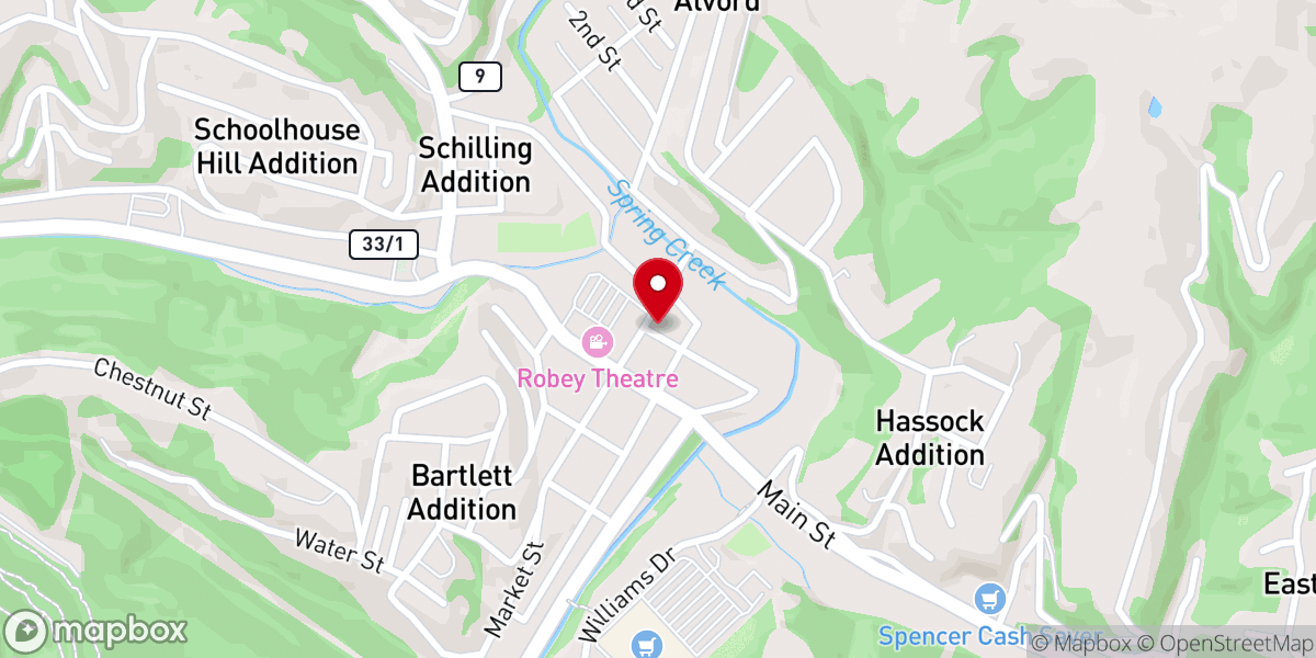 Map showing location of Church Street Station Hair