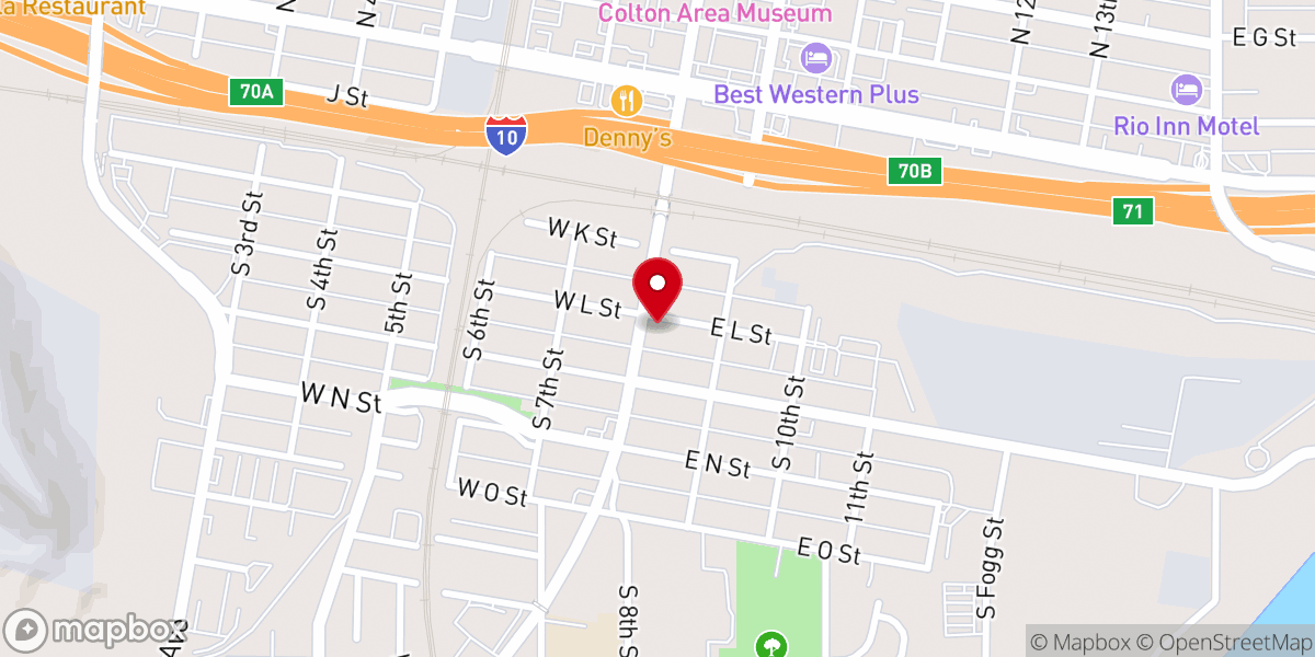 Map showing location of City Blessing Church